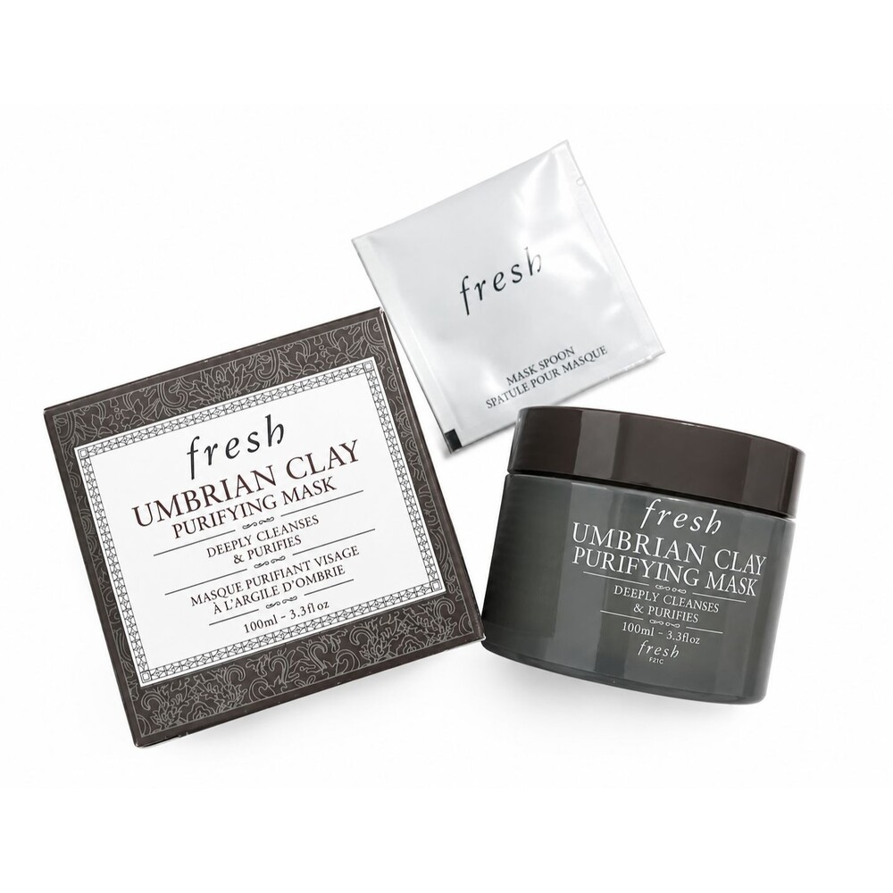 Fresh Umbrian Clay Purifying Mask 3.3 oz 100ml NEW IN BOX w/ Spatula